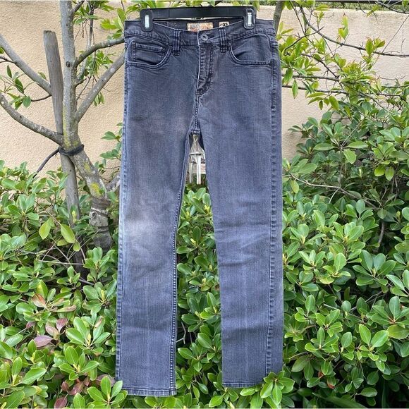 RSQ London Jeans 33 X 32 Skinny Faded Black Denim - Picture 2 of 7